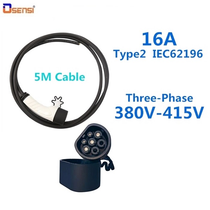 전기차 충전케이블 어댑터 - 유럽 표준 유형 남성 전기 자동차 기, 5m 케이블 대표 이미지 - 전기차 충전케이블 추천