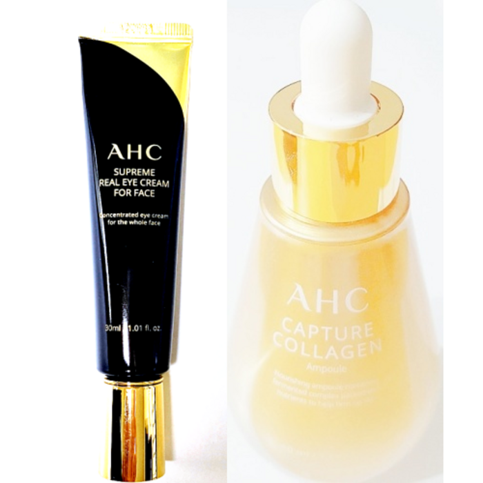 AHC 슈프림 리얼 아이크림 30ml x 4p + 캡처 콜라겐 앰플 50ml, 1세트 대표 이미지 - 아이크림 추천