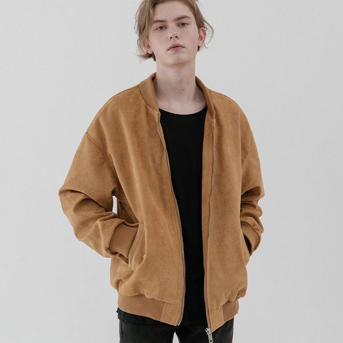 V2 [UNISEX] Suede MA-1_brown 대표 이미지 - 남자 스웨이드자켓 추천