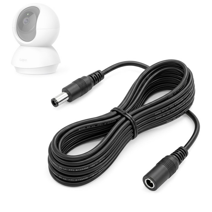 호환 티피링크 Tapo C200 C210 C225 C320WS 홈캠 CCTV 전원 연장선 어댑터 롱케이블