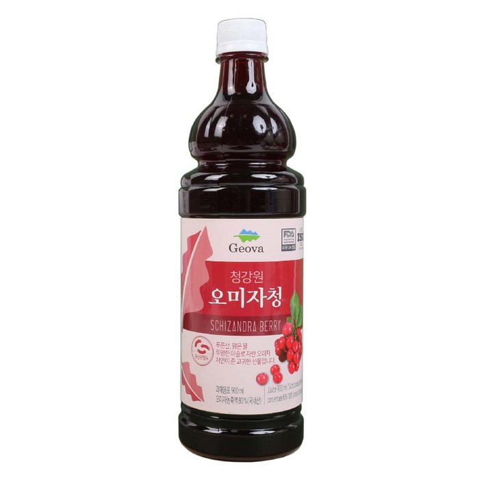 청강원 오미차청 오미자즙 농축액 원액, 1개, 1.1kg, 900ml 대표 이미지 - 오미자청 추천