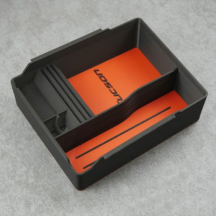 핏콘 투싼 NX4 컬러 콘솔트레이 박스 차량용 수납함, 3. Red_Black(레드_블랙) 대표 이미지 - 투싼 NX4 차량용품 추천