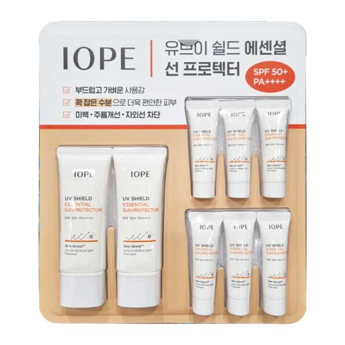 아이오페 UV쉴드에센셜선프로텍터(40ml 2입+10ml 6입)