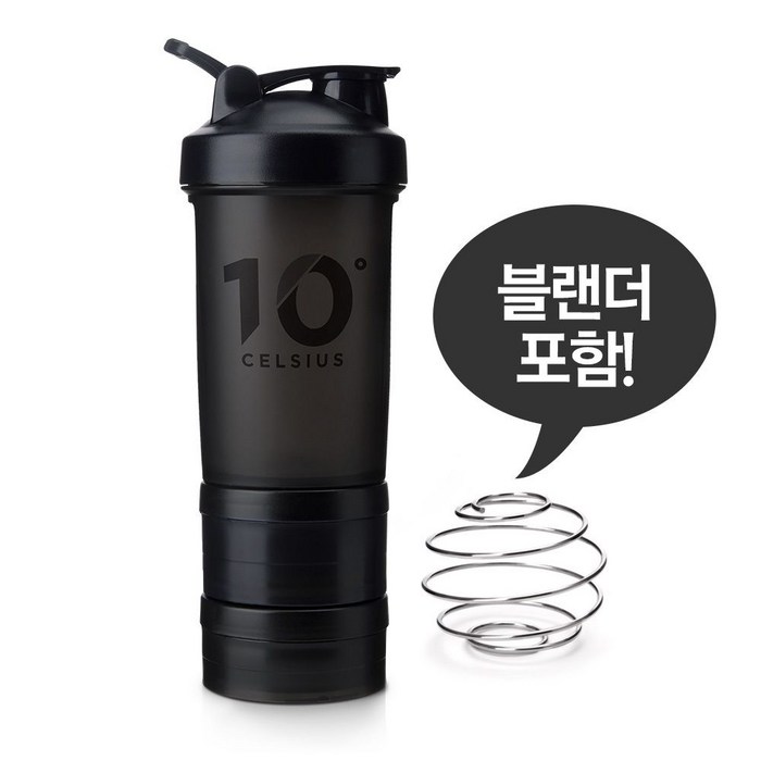 10도씨 블렌딩 쉐이커 보틀 링크, 블랙, 450ml 대표 이미지 - 쉐이커 보틀 추천