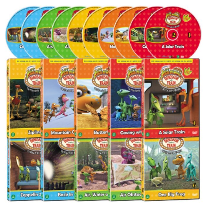 다이노소어 트레인 Dinosaur Train 2집 10종세트 : 공룡에 관심이 많은 아이들을 위한 영어 학습용 DVD