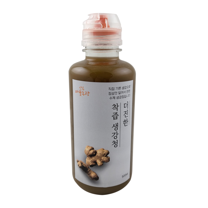 안동마뜰농장 수제청 생강차 더진한 착즙 생강청 500ml, 1개 대표 이미지 - 목에 좋은 차 추천