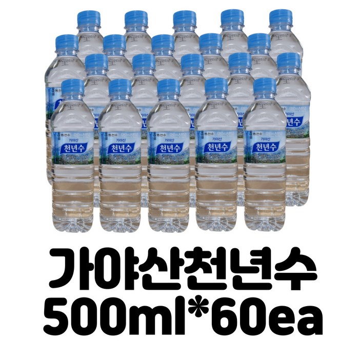 가야산 천년수, 500ml, 60 대표 이미지 - 무라벨 생수 500ml 추천