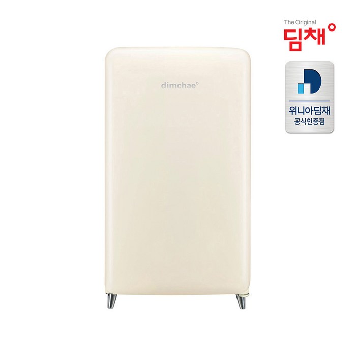 위니아딤채 스탠드형 쁘띠 레트로 김치냉장고 WDS10EFACCS 100L 방문설치 대표 이미지 - 위니아딤채 김치냉장고 추천