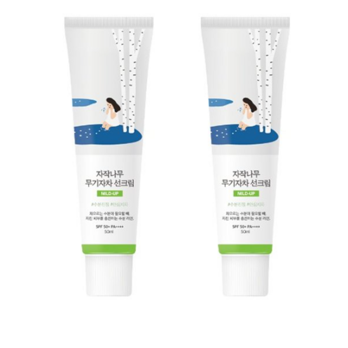 라운드랩 자작나무 무기자차 선크림 50ml 1+1 기획
