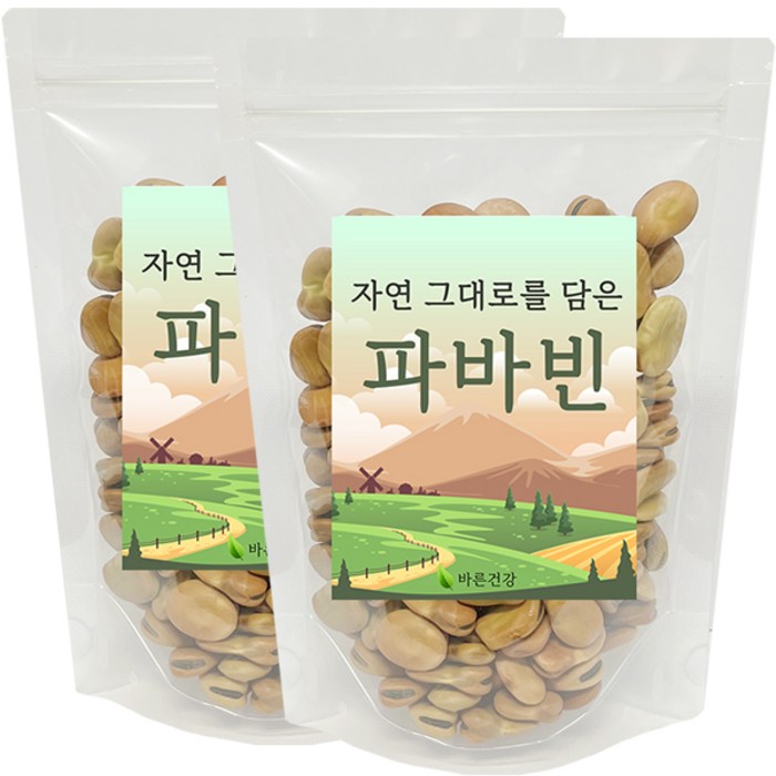 바른건강 FABA BEANS 파바빈 원물 파바빈 콩 호주산, 2kg(지퍼백), 2개 대표 이미지 - 파바빈 추천