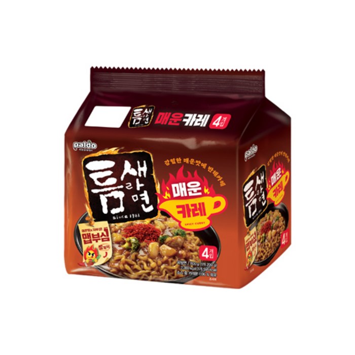 [팔도] 신상라면 틈새 매운카레 200g 맛있게 매운 카레!, 8개입 대표 이미지 - 카레라면 추천