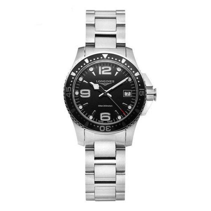 론진 LONGINES L3.340.4.56.6 하이드론콘퀘스트 여성 메탈 34mm 대표 이미지 - 론진 시계 추천