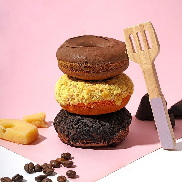 단백질 도너츠 -No밀가루(글루텐프리) No설탕 No버터 건강한 식단관리 간식 디저트, 초코맛, 옵션선택 대표 이미지 - 프로틴 도넛 추천