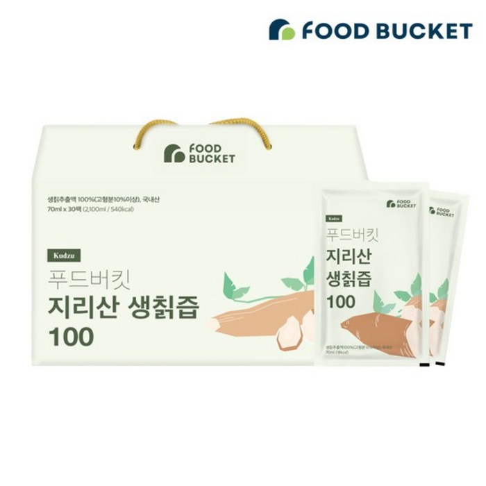 푸드버킷 지리산 생칡즙 100 30팩, 없음, 상세설명 참조 대표 이미지 - 칡즙 추천