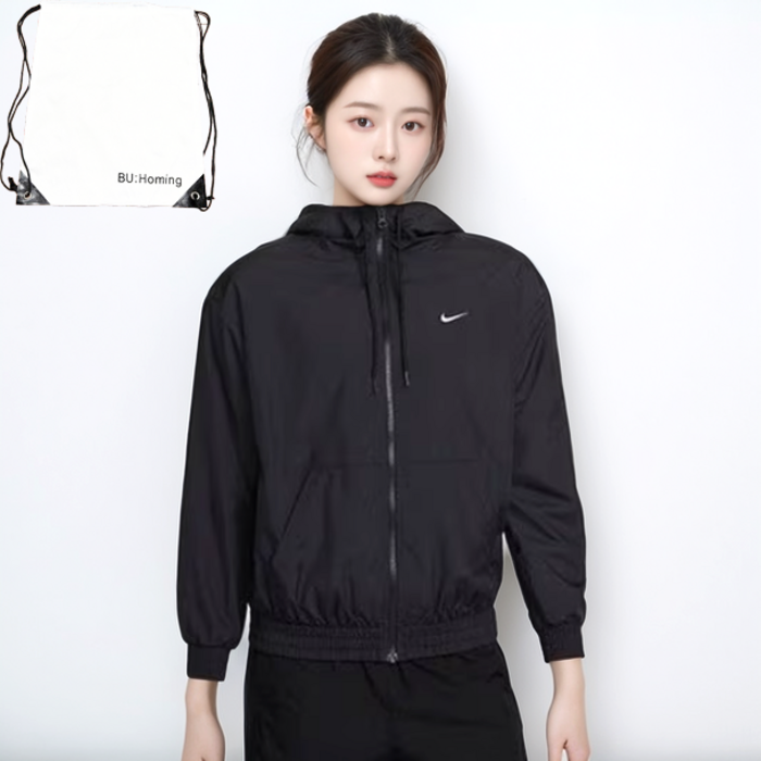 나이키 여성 클래식UV 리펠 바람막이 재킷다용도가방