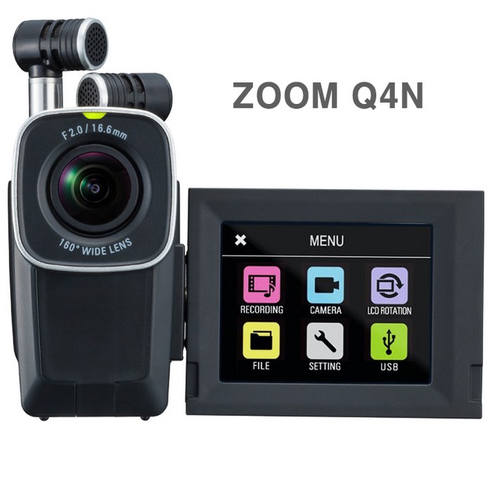 ZOOM 정품ZOOM Q4N 유튜버먹방 ASMR카메라 유튜브촬영 브이로그 방송장비 강의미팅설교 연구자료 콘서트 캠코더, ZOOM Q4N 16GB 대표 이미지 - 브이로그 카메라 추천