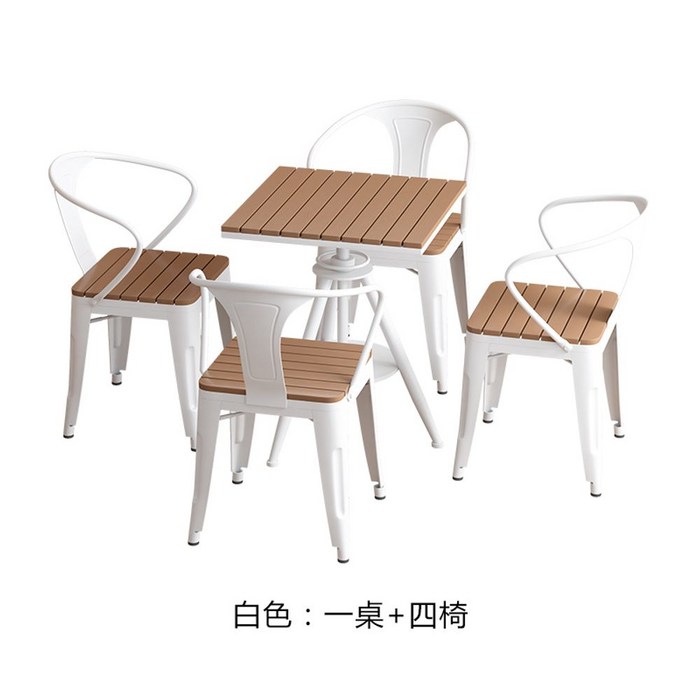 야외 원목 테이블 접이식 탁자 정원