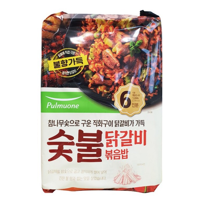 풀무원 숯불닭갈비볶음밥 210g x 6입, 1 대표 이미지 - 풀무원 볶음밥 추천