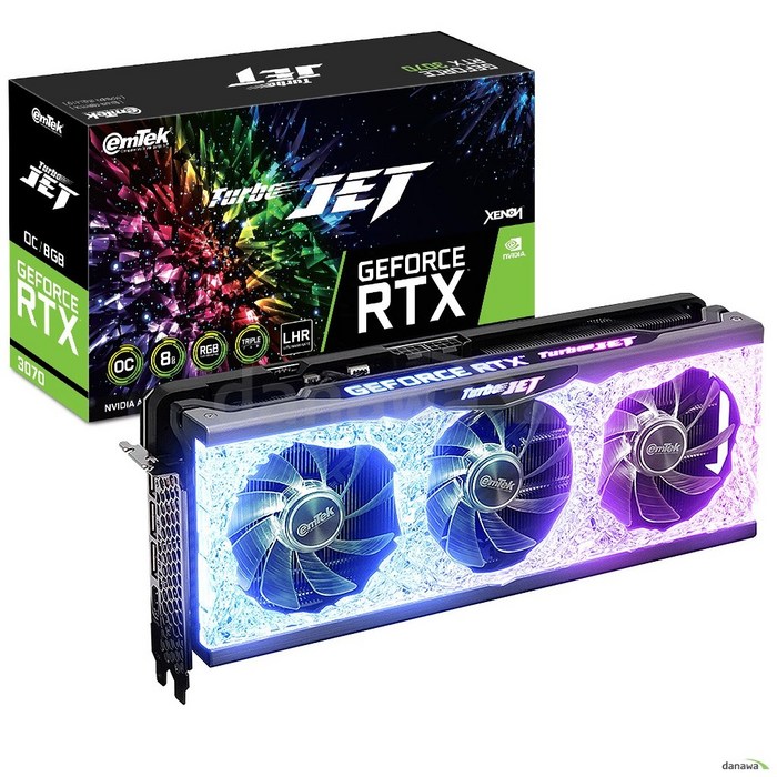 이엠텍 XENON 지포스 RTX 3070 TURBO JET OC D6 8GB 그래픽카드 대표 이미지 - RTX 30 시리즈 제품 추천