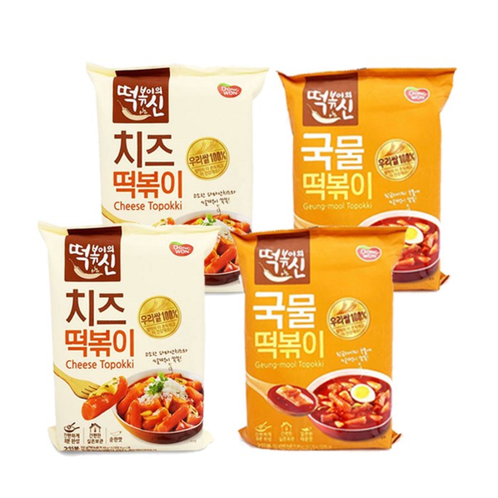 동원 떡신 즉석떡볶이 국물떡볶이 + 치즈떡볶이, 422g, 2세트 대표 이미지 - 떡신 추천