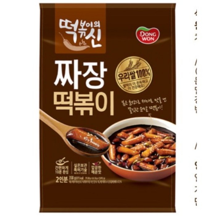 동원 떡볶이의신 짜장라볶이, 372g, 3개 대표 이미지 - 떡신 추천