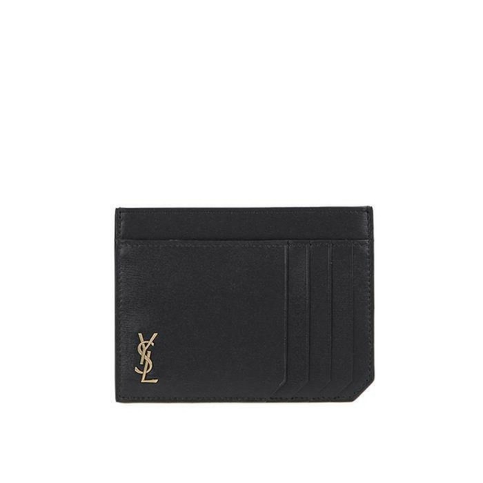 생로랑 YSL 금장로고 카드홀더 629908 02G0W 1000 02G0.. 대표 이미지 - 생로랑 카드지갑 추천