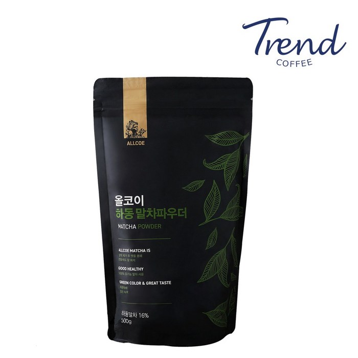 트렌드커피 올코이 하동 말차 파우더, 500g, 1개, 1개입 대표 이미지 - 말차 초콜릿 추천