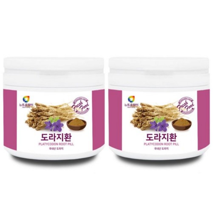 기관지에좋은음식 뉴트로웨이 도라지환 230gx2통, 2통, 230g 대표 이미지 - 기관지에 좋은 음식 추천