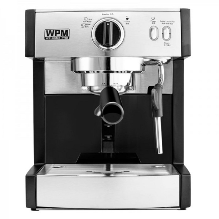 드롱기 전자동 커피포트 네스프레소 커피머신 117038 Welhome Huijia KD-130 커피 머신 상업용 소형 이탈리아어 반자동 wpm 전문 수동 화환, 검정 대표 이미지
