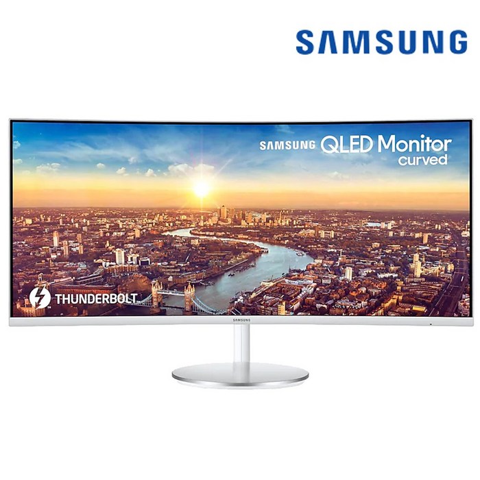 삼성 34인치 커브드 모니터 썬더볼트 3Ultra WQHD 울트라 와이드 QLED 30인치 32인치 게이밍 PC 게임용 주식용 C34J791, 삼성 34인치 커브드 모니터 C34J791 대표 이미지 - 울트라 와이드 모니터 추천