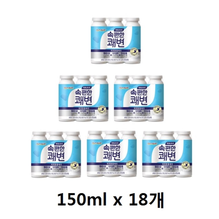 파스퇴르 속편한 쾌변 저지방 플레인 요구르트 150ml x 18개 대표 이미지 - 쾌변 추천