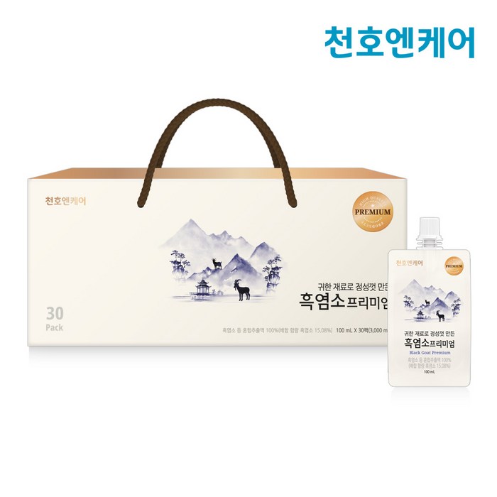 [천호엔케어]흑염소진액 프리미엄 100ml 30개입, 1개 대표 이미지 - 흑염소 진액 추천