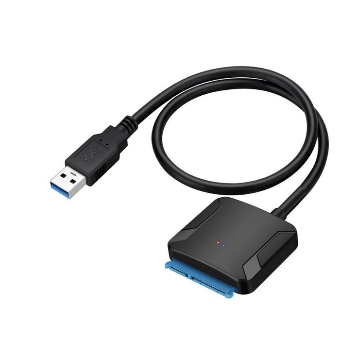 SATA ~ USB 3.0 어댑터 타입 C에서 SATA 케이블 고속 데이터 전송 2.5 인치 HDD 하드 드라이브 SATA 어댑터, 45CM_Without plug 대표 이미지 - 외장하드 케이블 추천