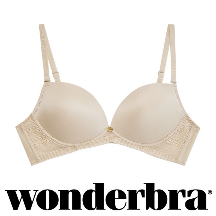 [Wonderbra] 원더브라 에센셜 와이어리스 베이지 브라1종 WBWBR0O43T 대표 이미지 - 원더브라 추천