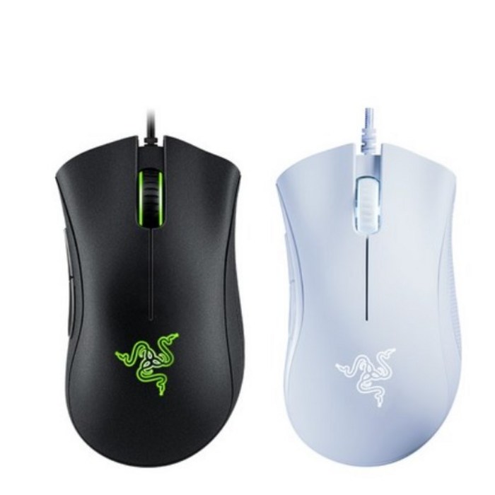 레이저 데스에더 에센셜 RAZER DeathAdder Essential 게이밍마우스 블랙 화이트, 색상 대표 이미지 - 레이저 마우스 추천