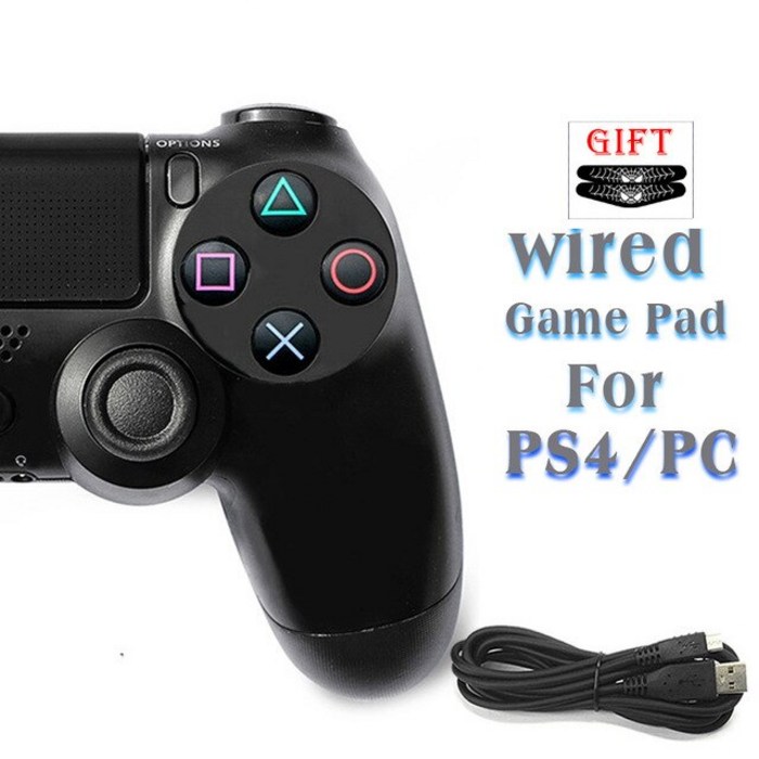 블루투스 진동 모바일 게임 보드 플레이 스테이션 4 컨트롤 PS4 컨트롤러 게임 패드 안드로이드 조이스틱 P, 한개옵션1, 13 Wired Black