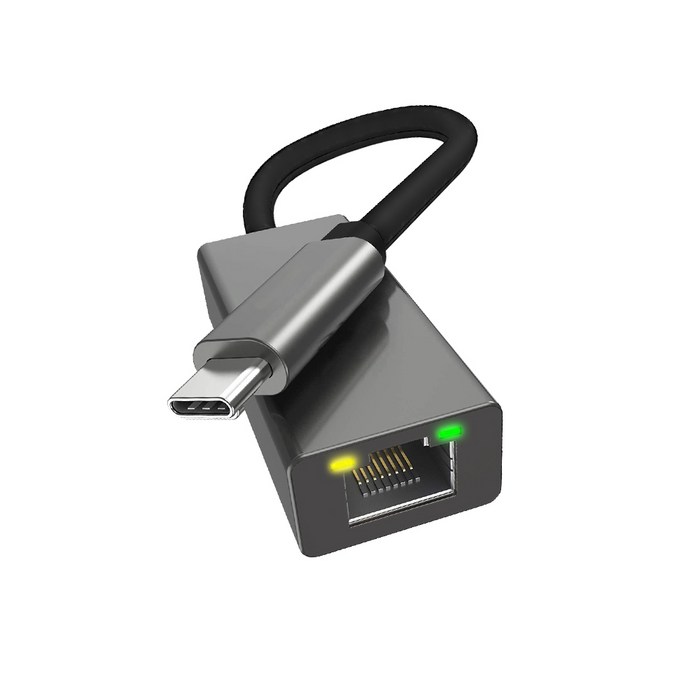 한국미디어시스템 LED 기가비트 USB 3.1 C타입 랜젠더 LGC2, 1개 대표 이미지 - 유선 랜카드 추천