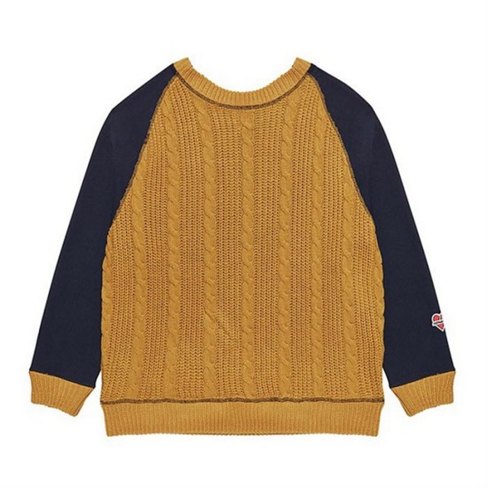 비욘드클로젯 NOMANTIC DOUBLE-SIDED KNIT SWEAT-SHIRTS YELLOW 대표 이미지 - 비욘드클로젯 맨투맨 추천