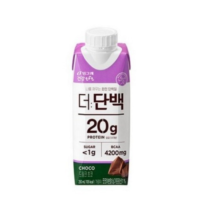 tft 더단백 드링크 초코, 250ml, 18개 대표 이미지 - 헬스 식단 추천