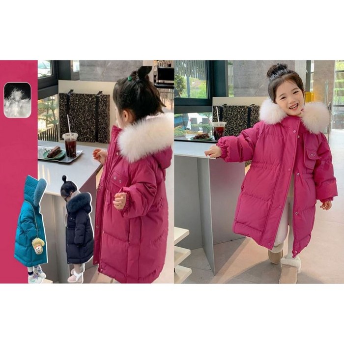 강추! 아동 공용 겨울 퍼 롱패딩점퍼 ( 키 120~160cm) / 끌레르키즈