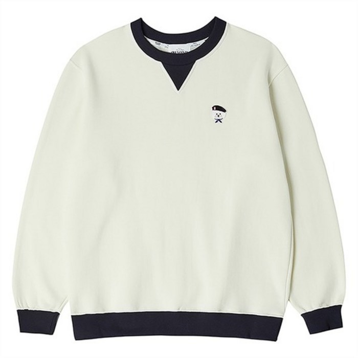 비욘드클로젯 기모 ILP SIGNATURE WAPPEN SWEAT SHIRTS IVORY (7660749) 대표 이미지 - 비욘드클로젯 맨투맨 추천