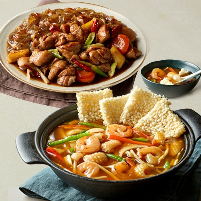 애슐리 당면 듬뿍 안동 찜닭+ 해물 누룽지탕 (총4인분) 대표 이미지 - 찜닭 추천