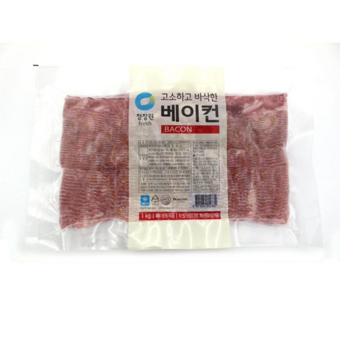 청정원 고소하고 바삭한 베이컨 1kg, 1개 대표 이미지 - 베이컨 추천