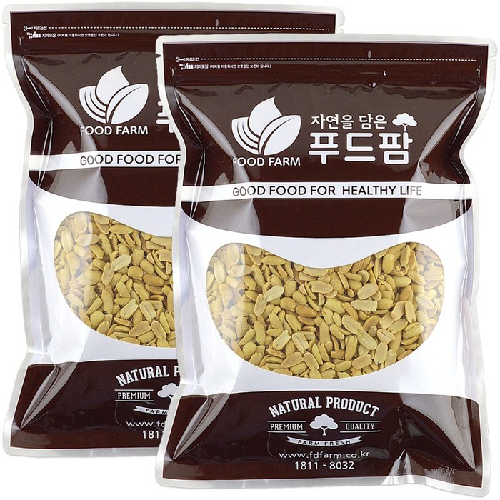 땅콩 특A급 햇 볶음땅콩(반태) 2kg(1kg+1kg), 2팩, 1kg 대표 이미지 - 해바라기씨 추천