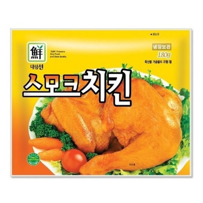 대림선 스모크치킨 180g X 5팩, 5개, 상세 설명 참조 대표 이미지 - 편의점 치킨 추천