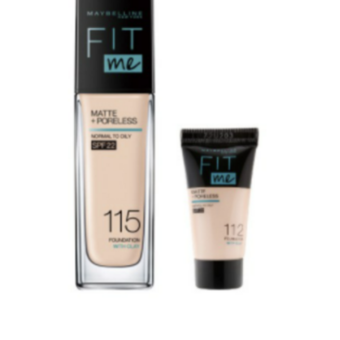 메이블린 핏미 파운데이션 30ml + 미니 파운데이션 5ml 세트, 본품(115 아이보리), 미니(랜덤발송), 1세트 대표 이미지 - 리퀴드 파운데이션 추천