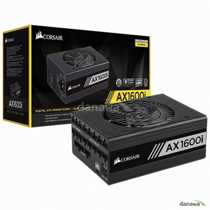 커세어 80PLUS TITANIUM ATX AX1600i 대표 이미지 - 커세어 파워 추천