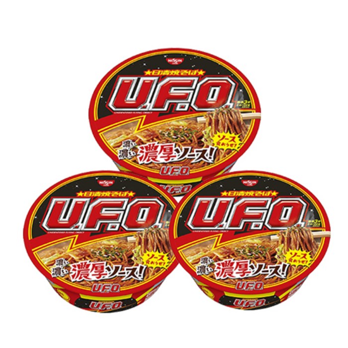 닛신 UFO 야키소바 오리지널 컵라면, 3개 대표 이미지 - 일본 라멘 추천