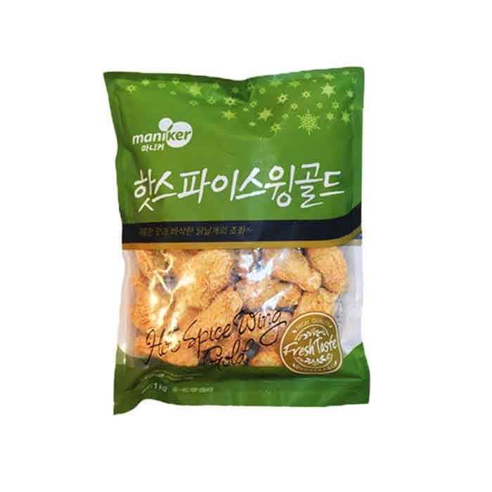 [정연푸드] 마니커에프앤지 핫스파이스윙 골드 1kg (윙+봉 혼합제품), 1봉 대표 이미지 - 윙봉 추천