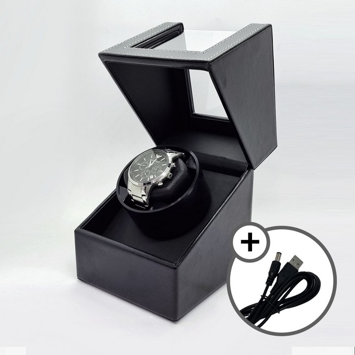 오토매틱 시계 보관 워치 와인더 케이스 (어뎁터포함/국내배송) 대표 이미지 - 시계 와인더 추천